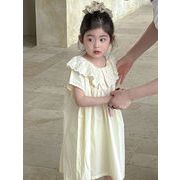 2025夏新作  韓国風子供服  キッズ服   可愛い    ワンピース