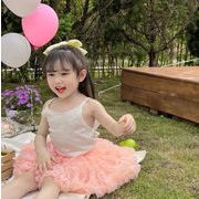 INS 春夏人気 韓国風子供服 誕生日 ワンピース 子供服 レーススカート ベビー服 女の子 キッズ