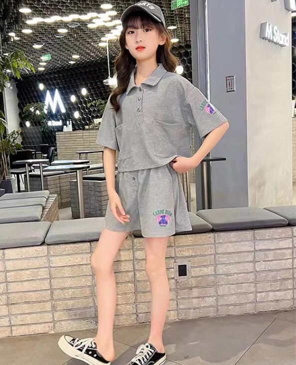 子供服　女の子　夏服　２点セット　セットアップ　半袖　可愛い　韓国風  120cm-170cm