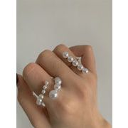 地域販売NO.1 指輪 開口部は調節可能  洗練された sweet系 ギャザリング 真珠の指輪 大人気 エレガント