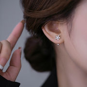 S925ポスト　レディースピアス　アクセサリー　耳飾り　韓国ファッション　気質　INS