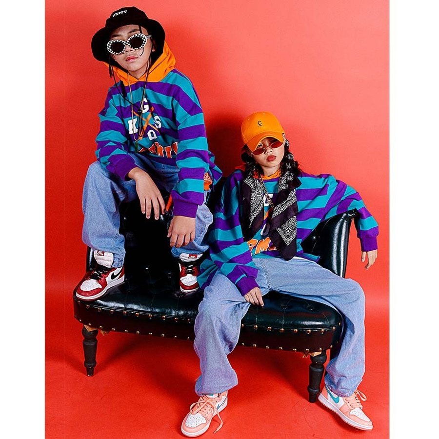 キッズ ダンス衣装 ヒップホップ HIPHOP セットアップ 長袖