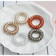 ヘアゴム　メタリックカラーミニスプリングヘアゴム同色2本セット