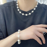 超仙大真珠ネックレス女性韓国の個性シンプル百合気質ファッション首鎖鎖骨鎖冷たい風