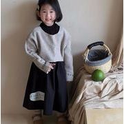 秋新作 韓国風子供服   ベビー服  トップス   長袖   コート  女の子  カーディガン  ファッション