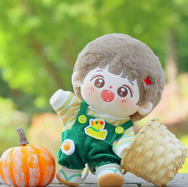 Tシャツ+サロペット 2点セット 20cm ぬい服 着せ替え 人形doll