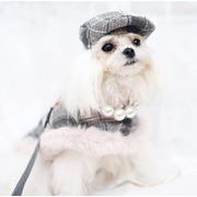 秋冬  犬服   帽子  ペット用品  ネコ雑貨  リボン ヘアピン マント ペット服 猫犬兼用