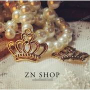 クラウン  ペンダント   デコパーツ DIY  貼り付けパーツ スマホケース美容   手芸diy用デコレーション