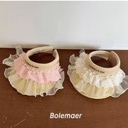 韓国風  麦わら帽子可愛い キャップハワイ 帽子ベビー  ハット 子供帽     日除け帽子4色