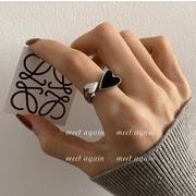 ハート型  韓国風  アクセサリー  リング   指輪   レディース  開口指輪   ファッション小物