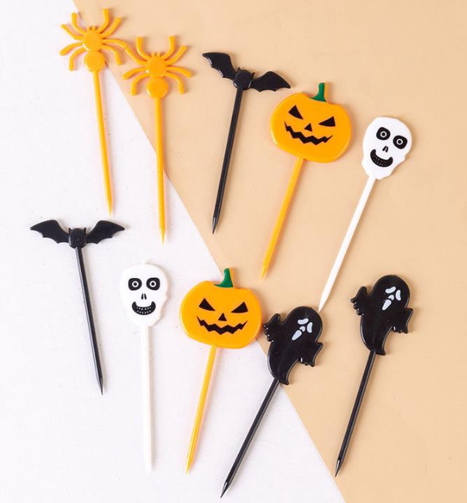 新品 ハロウィン 爪楊枝 つまようじ パーティー 道具装飾 ケーキ飾り