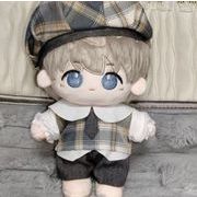 チェック柄  セット  ぬいぐるみ用服  ミニドール  人形着せ替え  お人形の服  ミニチュア  10cm/20cm用