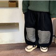 新作 韓国風子供服  スラックス  ボトムス  ズボン  男女兼用  ロング パンツ  2色
