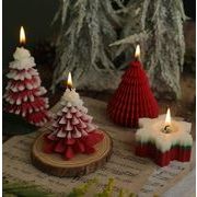 クリスマス  プレゼント クリスマスツリー  蝋燭 ローソク   装飾品 小物アロマキャンドル    3色