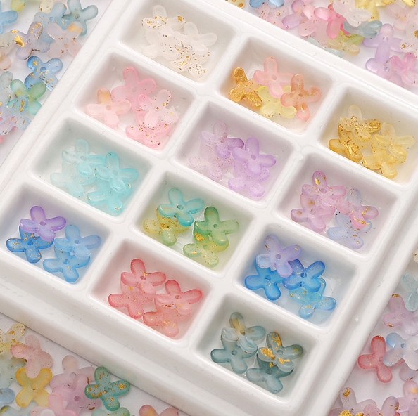 9mm 花 ビーズ 手芸diy用デコレーション デコパーツ DIY ヘアアクセサリー 珠子 手芸材料 素材