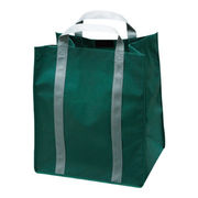 （来店促進グッズ）（包装／バッグ）不織布手提げバッグ（中） グリーン 6J-B06