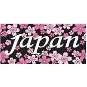 FJK 日本のTシャツ お土産 Tシャツ 桜JAPAN 黒 Lサイズ T-220B-L