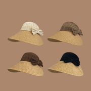 麦わら帽子　帽子　夏　UVカット　つば広　日焼け防止　紫外線対策　レディース　サンバイザー