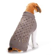 新発売 犬服　ペット服　ペット用品　ニット　水玉柄　大きいサイズ　暖かい　防寒
