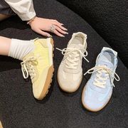 【2023夏新作】韓国風レディース　夏 　スニーカー　オシャレ　可愛い色　シューズ　靴