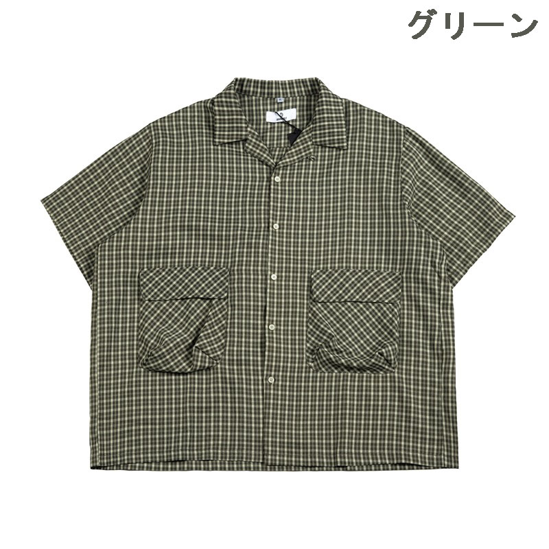 joker 七分袖 シャツ メンズ 7分袖 ホリゾンタルカラー 柄シャツ