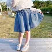 韓国子供服 キッズ スクールスカート スカート フォーマル 女の子 セーラー服　デニム 制服