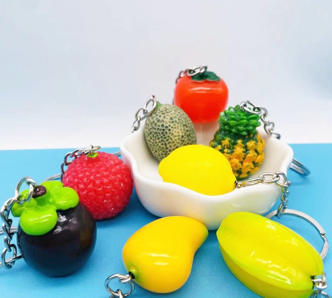 DIY  人気   キーホルダー   ファション小物    可愛い   バッグチャーム   果物  プレゼント  8色