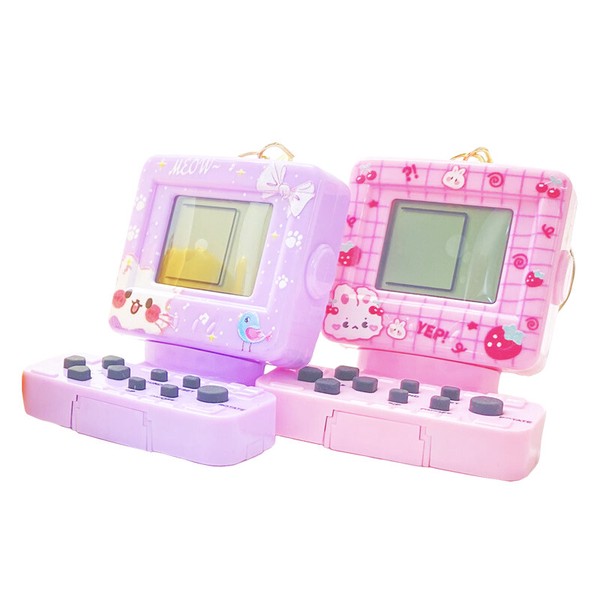 韓国 ブーム ミニゲーム台 キーホルダー レトロなミニポケット