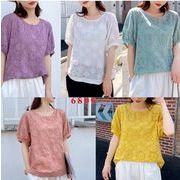 韓国風   レディース  トップス  半袖   Tシャツ  おしゃれ 5色