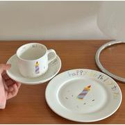 トレイ    置物    飾り盤    撮影道具   ins風   誕生日    陶器    コーヒーカップ    皿プレゼント