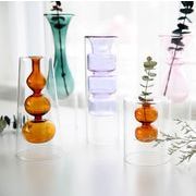 インテリア    ins風    置物   ガラス花瓶    撮影道具    卓上装飾    シンプル