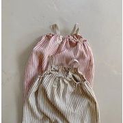 2023 夏新作 袖なし サロペット INS 乳幼児 キャミソールパンツ 薄い  ゆとりが 男女兼用 子供服