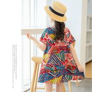 ワンピース 女の子 夏ワンピ キッズ 半袖ワンピース リゾートワンピ ボヘミアン 夏服 スウィート