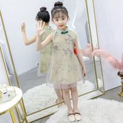 子供服 ワンピース 160 韓国子ども服 キッズ 女の子 夏服 花柄ワンピース チュール 子供ドレス