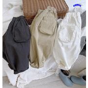 2023年夏新作　韓国子供服　キッズ服　男女兼用　ボトムス　ズボン　パンツ　3色展開　80#-130#