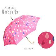 【ご紹介します！繊細なアートワークブランド！】naosudou長傘 drop ピンク
