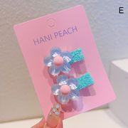 ★Girls★　ゼリー花ヘアピン　可愛い　キッズヘアアクセサリー　韓国デザインヘアアクセサリー