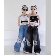 韓国子供服    キッズ服     キャミソール    ジーンズ    パンツ    73-120cm    分けて販売