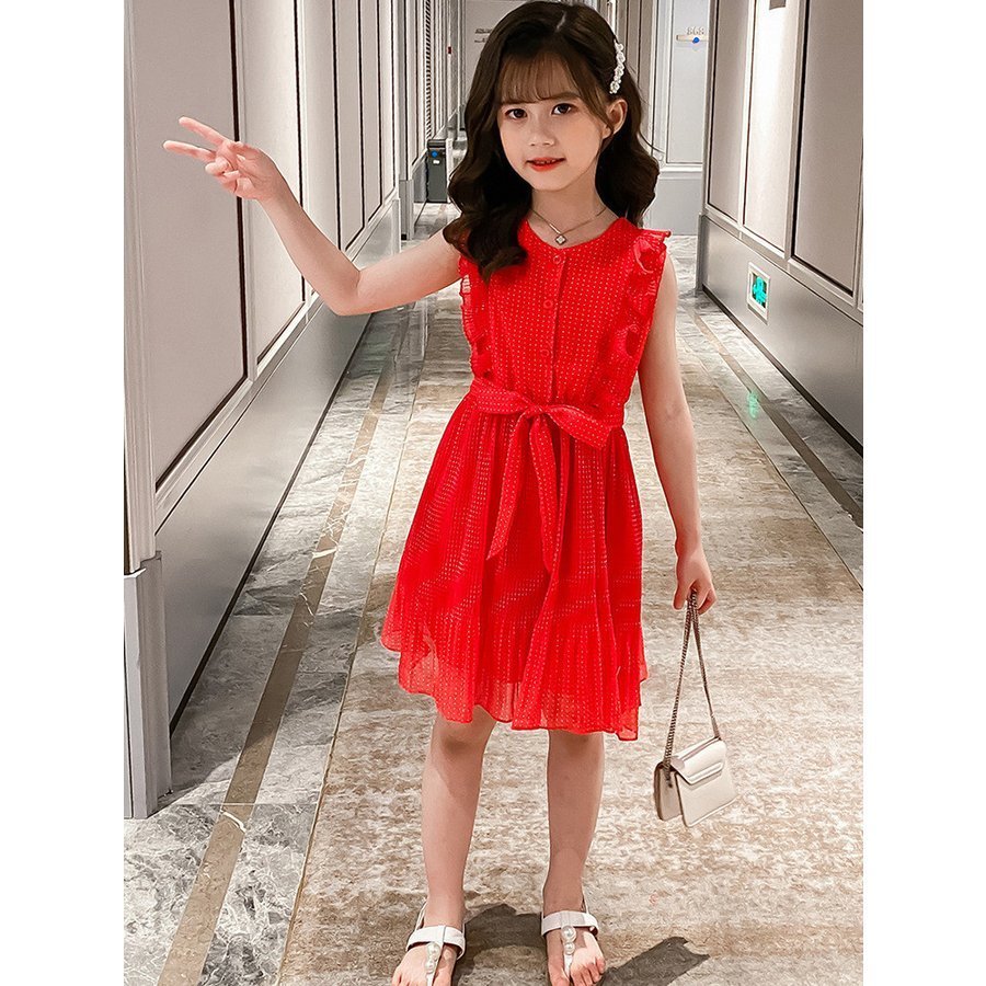 子供服 ワンピース 160 韓国子ども服 キッズ 女の子 夏服 シフォンワンピ チュール 子供