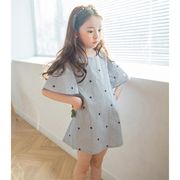 子供服 ワンピース 160 韓国子ども服 キッズ 女の子 夏 半袖ワンピース 肩出し 子供ドレス