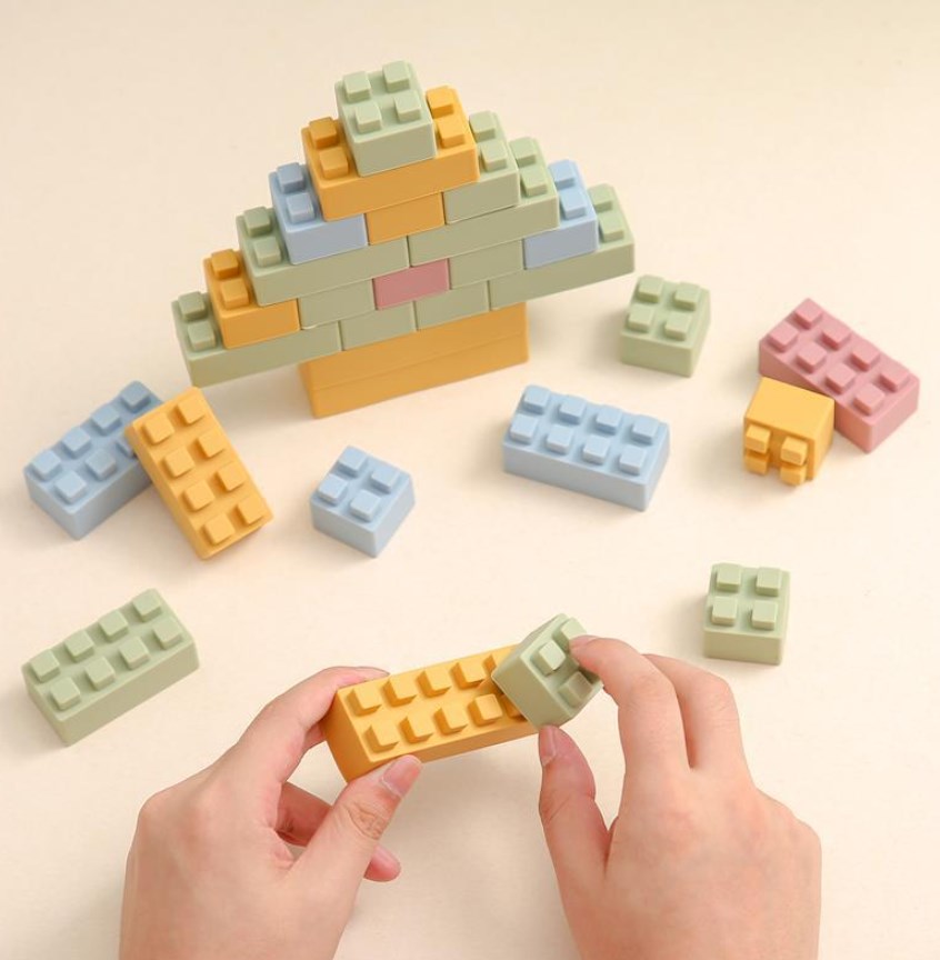 シリコン製    パズルおもちゃ    積み木    キッズおもちゃ    ins    贈り物    知育玩具
