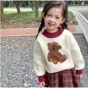 秋の新しい子供服の女の子のプルオーバーセーター+チェック柄のプリーツスカートスーツ