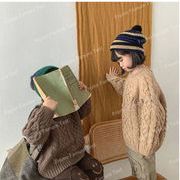 子供用セーターの新しい秋と冬の男の子と女の子のニットプルオーバー