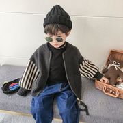 秋冬男の子コート、ニットカーディガン、かわいいセーター、子供服、子供服、新作ファッション★90-150