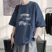 韓国風  Tシャツ　半袖Tシャツ　夏の新しい　カジュアルTシャツ　ファッションTシャツ