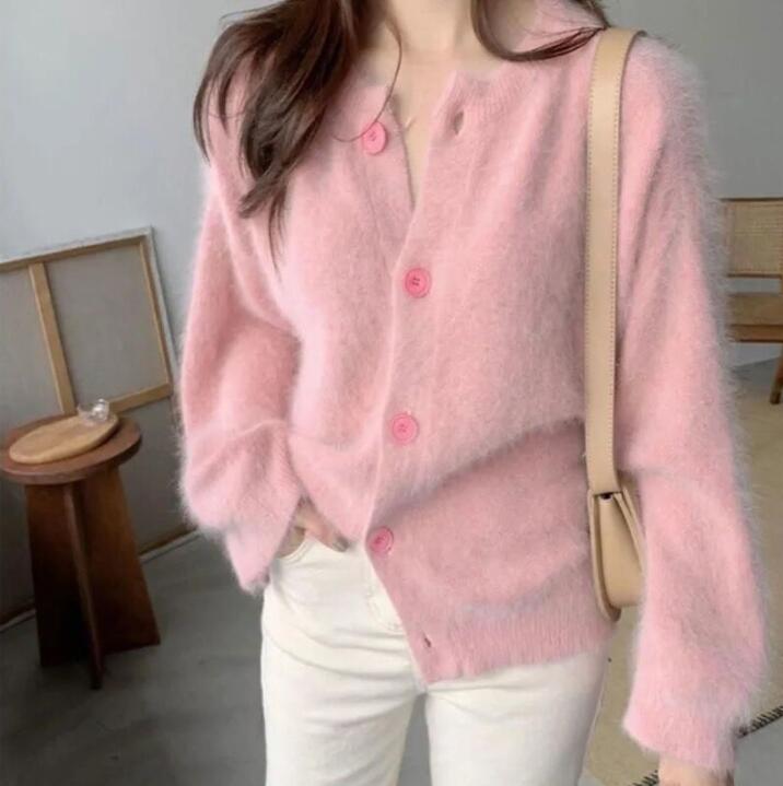 秋と冬新作　新しいデザイン韓国風ニットコートゆったり女ファッション★セーターコート★S-2X