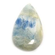 ≪スペシャルルース/即納≫天然石 ブルーシェーライト（blue sceelite）/カボション 20.7x11.7x3.9mm