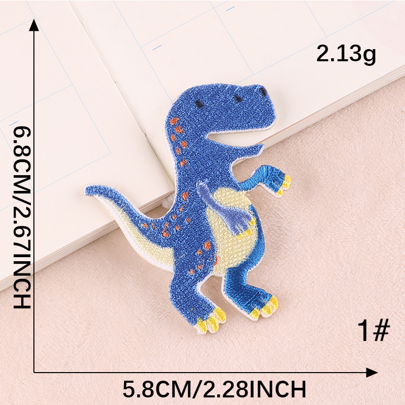 9種】ドラゴン 恐竜 刺繍ワッペン ワッペンシール アップリケ