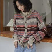 レディース　ジュアルカーディガン　ファッション韓国風　ニット　秋新作コート