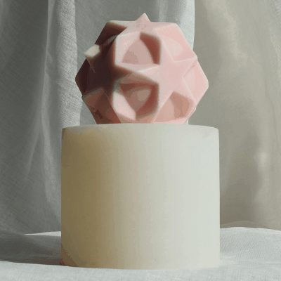 新品 石鹸ローソク アロマキャンドル バスボール素材 レジン枠シリコンモールド 幾何学 スター 蝋燭